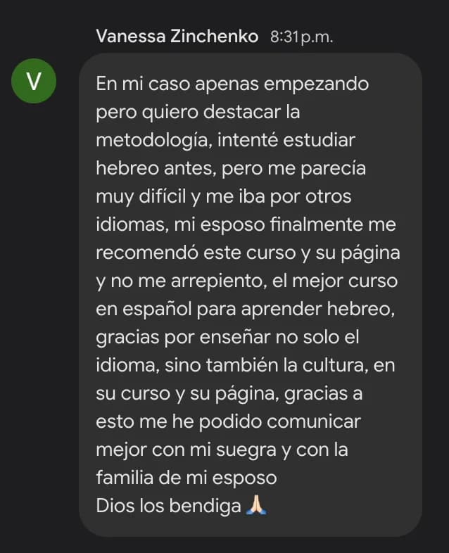 Testimonio de estudiante 2